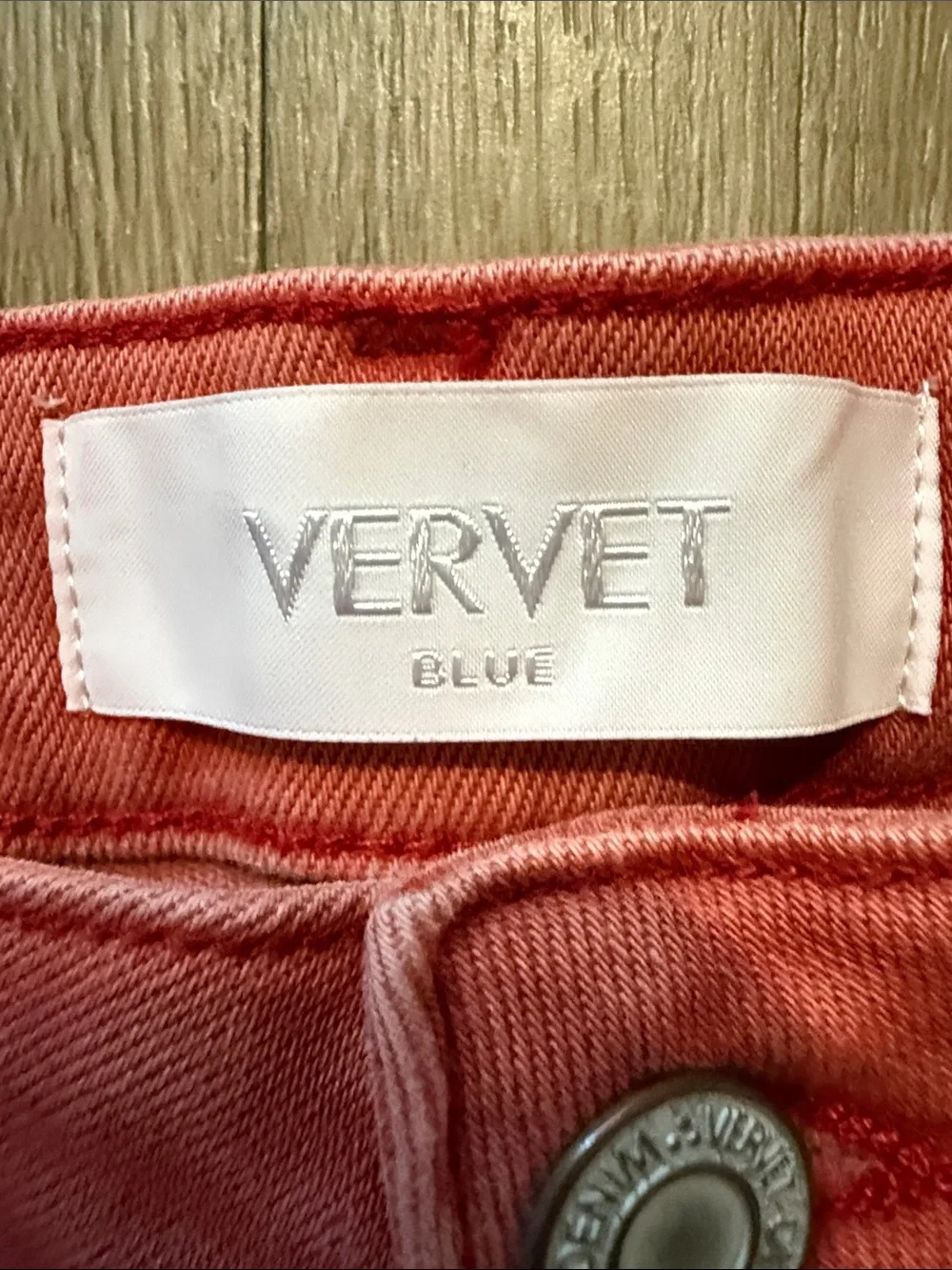Vervet Russet - High Rise 90's Vintage Hem Detail Flare Jeans - Picture 7 of 14